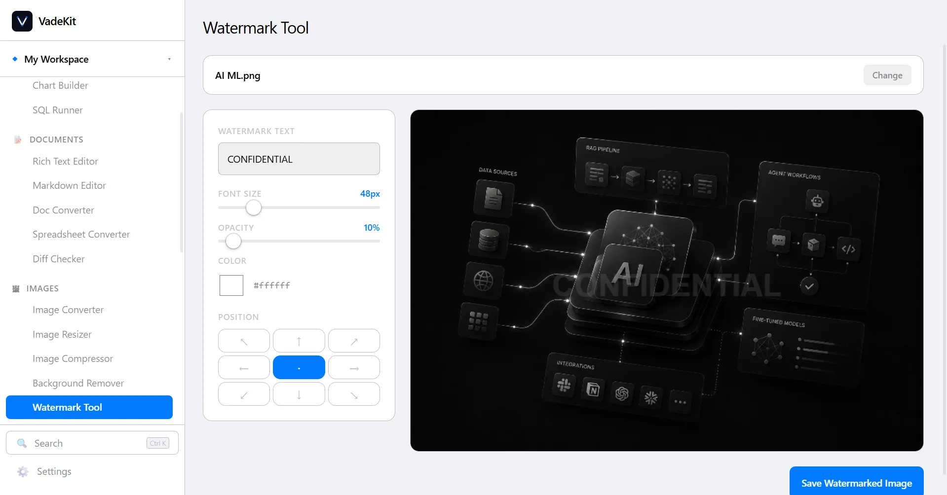 VadeKit Watermark Tool screenshot
